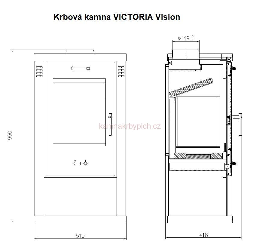 Krbová kamna Victoria VISION