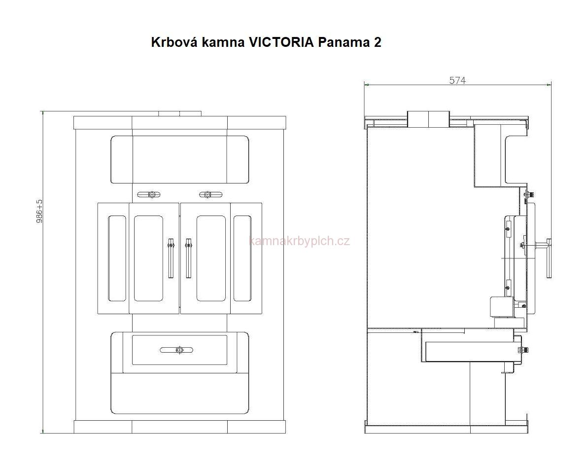 Krbová kamna Victoria PANAMA 2
