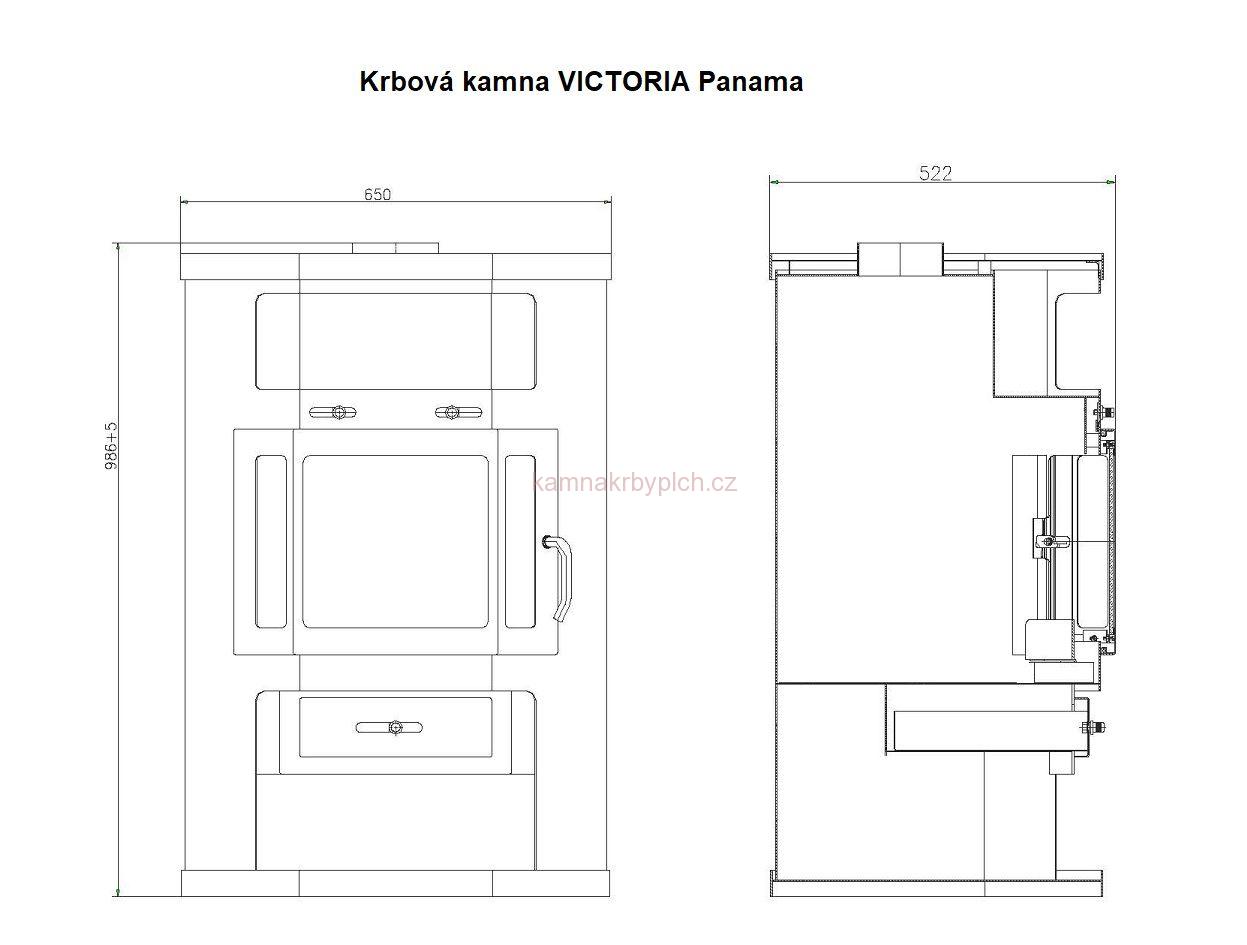 Krbová kamna Victoria PANAMA